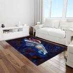 nfl denver broncos football team logo rectangle area rug light room db43