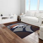nfl denver broncos football team logo rectangle area rug light room db46