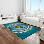 nfl jacksonville jaguars football team logo rectangle area rug light room jj03