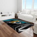 nfl jacksonville jaguars football team logo rectangle area rug light room jj05