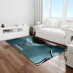 nfl jacksonville jaguars football team logo rectangle area rug light room jj21