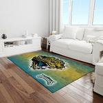nfl jacksonville jaguars football team logo rectangle area rug light room jj32