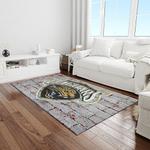 nfl jacksonville jaguars football team logo rectangle area rug light room jj35