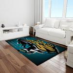 nfl jacksonville jaguars football team logo rectangle area rug light room jj37