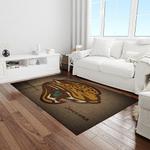 nfl jacksonville jaguars football team logo rectangle area rug light room jj38