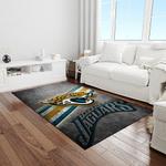 nfl jacksonville jaguars football team logo rectangle area rug light room jj42