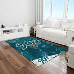 nfl jacksonville jaguars football team logo rectangle area rug light room jj45
