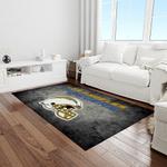 nfl los angeles chargers football team logo rectangle area rug light room lac10