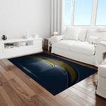 nfl los angeles chargers football team logo rectangle area rug light room lac24