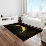 nfl los angeles chargers football team logo rectangle area rug light room lac38