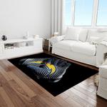 nfl los angeles chargers football team logo rectangle area rug light room lac40
