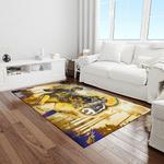 nfl los angeles chargers football team logo rectangle area rug light room lac41