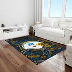 nfl los angeles chargers football team logo rectangle area rug light room lac44