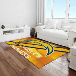 NFL Los Angeles Chargers Rectangle Rug Personalized Non-Slip Carpet Gift For Football Fans LAC46