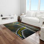 nfl los angeles chargers football team logo rectangle area rug light room lac57