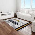 nfl los angeles chargers football team logo rectangle area rug light room lac67