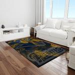 nfl los angeles rams football team logo rectangle area rug light room lar17