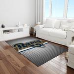 nfl los angeles rams football team logo rectangle area rug light room lar23