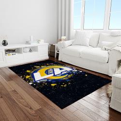 NFL Los Angeles Rams Rectangle Rug Personalized Non-Slip Carpet Gift For Football Fans LAR24