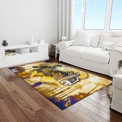 NFL Los Angeles Rams Rectangle Rug Personalized Non-Slip Carpet Gift For Football Fans LAR27