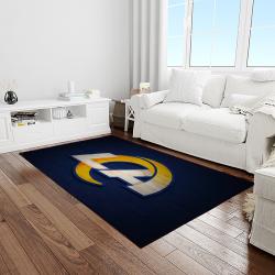 NFL Los Angeles Rams Rectangle Rug Personalized Non-Slip Carpet Gift For Football Fans LAR32