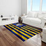 nfl los angeles rams football team logo rectangle area rug light room lar35