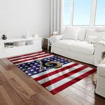 nfl los angeles rams football team logo rectangle area rug light room lar43
