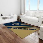 nfl los angeles rams football team logo rectangle area rug light room lar48