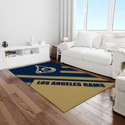 NFL Los Angeles Rams Rectangle Rug Personalized Non-Slip Carpet Gift For Football Fans LAR48