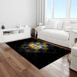NFL Los Angeles Rams Rectangle Rug Personalized Non-Slip Carpet Gift For Football Fans LAR49