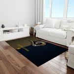 nfl los angeles rams football team logo rectangle area rug light room lar54