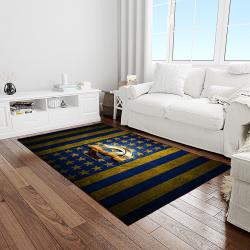 NFL Los Angeles Rams Rectangle Rug Personalized Non-Slip Carpet Gift For Football Fans LAR59