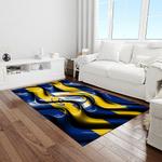 nfl los angeles rams football team logo rectangle area rug light room lar60
