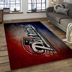 nfl new england patriots football team logo rectangle area rug dark room nep06