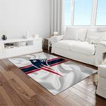 nfl new england patriots football team logo rectangle area rug light room nep02