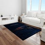 nfl new england patriots football team logo rectangle area rug light room nep03