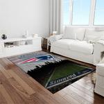 nfl new england patriots football team logo rectangle area rug light room nep32