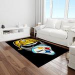 nfl pittsburgh steelers football team logo rectangle area rug light room ptts03