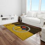 nfl pittsburgh steelers football team logo rectangle area rug light room ptts07