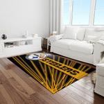 nfl pittsburgh steelers football team logo rectangle area rug light room ptts12