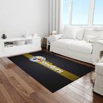 nfl pittsburgh steelers football team logo rectangle area rug light room ptts19