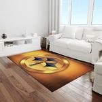 nfl pittsburgh steelers football team logo rectangle area rug light room ptts39