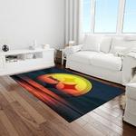 nfl pittsburgh steelers football team logo rectangle area rug light room ptts45