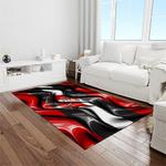 nfl tampa bay buccaneers team logo rectangle area rug light room tbb01