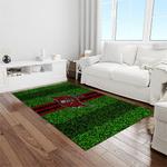 nfl tampa bay buccaneers team logo rectangle area rug light room tbb06
