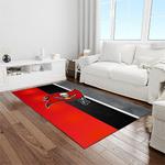 nfl tampa bay buccaneers team logo rectangle area rug light room tbb19