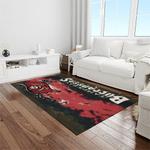 nfl tampa bay buccaneers team logo rectangle area rug light room tbb21