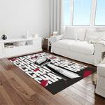 nfl tampa bay buccaneers team logo rectangle area rug light room tbb23