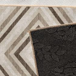 bold chevron stripe area rug modern geometric diamond lines midcentury modern living room rug zoom