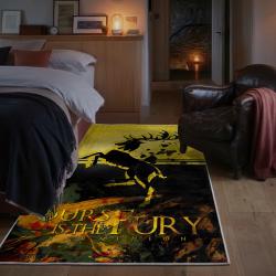game of thrones house baratheon area rug non slip movie carpet home decor gift for fans bedroom gotw94